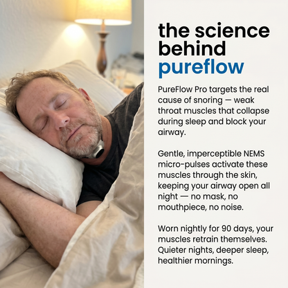 PureFlow Pro — NEMS Muscle Retraining for Snoring & Sleep Apnea