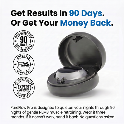 PureFlow Pro — NEMS Muscle Retraining for Snoring & Sleep Apnea