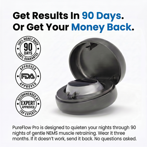 PureFlow Pro — NEMS Muscle Retraining for Snoring & Sleep Apnea